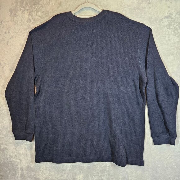 Club Room By Charter Club Mens XXL Dark Blue  Ribbed Knit Sweater Cotton Casual - Picture 2 of 10